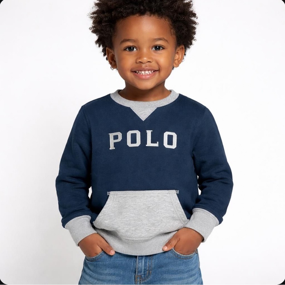 Polo Ralph Lauren Logo Fleece Sweatshirt Boys Size 5